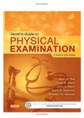 Seidel’s Guide to Physical Examination 8th Edition Ball Test Bank