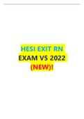 HESI EXIT RN REAL EXAM V5 2022  NEW!