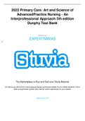 Primary Care: Art and Science of AdvancedPractice Nursing - An InterprofessionalApproach 5th edition Dunphy Test Bank WITH OVER 80CHAPETERS 2022 