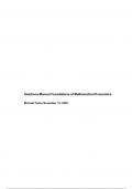 Solutions Manual Foundations of Mathematical Economics By Michael Carter