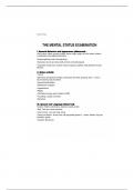 NUR 1520 Mental Status Examination Guideline 