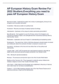 AP European History Exam Review For 2022 Studiers;Everything you need to pass AP European History Exam