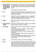 Nutrition 1020 Module 5 Case Study: Gertrude Test with Verified Answers