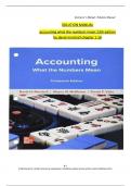 Solution manual for accounting what the...s mean 13th edition david marshall