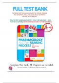 Test Bank for Pharmacology and the Nursing Process 9th Edition Linda Lilley Shelly Collins Julie Snyder |Complete Study Guide|Grade A+.