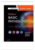 Test Bank for Robbins Basic Pathology 10th Edition by Vinay Kumar, Abul K. Abba & Jon C. Aster 9780323353175 Chapter 1-24 | Complete Guide A+