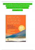 TEST BANK for Medical-Surgical Nursing: Concepts  for Clinical Judgment and Collaborative Care  11th Edition by Donna D. Ignatavicius,  All chapters 1 - 74