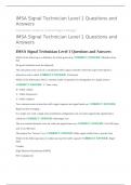 IMSA Signal Technician Level 1 Questions and Answers 