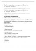 Software project management 2 marks questions answers 