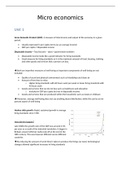 Summary Micro Economics (Bridging program / Master of business administration)