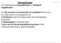 Biomagnification