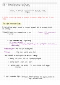 CIE A-level Biology: Photosynthesis (A* achieved)