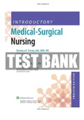 Introductory Medical Surgical Nursing 12th Edition Timby Smith Test Bank