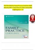 TEST BANKS For Family Practice Guidelines 6th Edition by Jill C. Cash; Cheryl A. Glass; ‎Jenny Mullen||Chapters 1 - 23