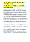 MN551 Unit 6 with 266 verified 100% correct answers. MN551 Unit 6 with 266 verified 100% correct answers. MN551 Unit 6 with 266 verified 100% correct answers. MN551 Unit 6 with 266 verified 100% correct answers. MN551 Unit 6 with 266 verified 100% correct