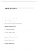 CIGNA Test Questions and Answers- Acronyms