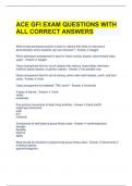 ACE GFI EXAM QUESTIONS WITH ALL CORRECT ANSWERS 