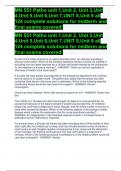 MN 551 Patho unit 1,Unit 2, Unit 3,Unit 4,Unit 5,Unit 6,Unit 7,UNIT 8,Unit 9 all 124 complete solutions for midterm and final exams covered