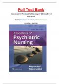 Test Bank- Essentials of Psychiatric Nursing, 3rd Edition by : Boyd & Luebbert || All Chapters 1-31|| Newest Edition 