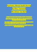 Test Bank - Psychiatric Mental Health Nursing by Mary Townsend (9th Edition)