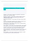 California Ambulance Drivers License Test 2024-2025