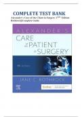 Alexander’s Care of the Client in Surgery 17TH Edition Rothrock||Complete Guide