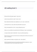 US sailing level 1 Exam Questions and Answers