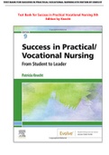 Test Bank for Success in Practical Vocational Nursing 9th Edition by Knecht