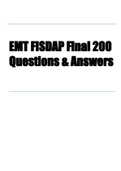 EMT FISDAP Final Exam 200 Questions and Answers