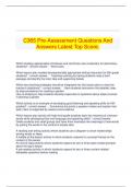 C365 Pre-Assessment Questions And Answers Latest Top Score.