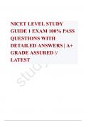 NICET LEVEL STUDY GUIDE 1 EXAM 100 When testing a water level supervisory switch serving a pressure tank a signal shall indicate if the water level _____________from the required level  (NFPA 72, Table 14.4.3.2 17 (j) (4) -  ANS  rises or falls over 3 inc