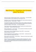   Med-Surg Ch.1 Questions And Answers Latest Top Score.