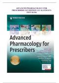 ADVANCED PHARMACOLOGY FOR PRESCRIBERS 1ST EDITION LUU KAYINGO’S TEST BANK