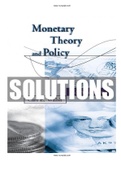 Monetary Theory and Policy 4th Edition Walsh Solutions Manual