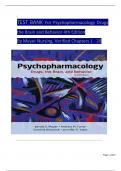 TEST BANK For Psychopharmacology: Drugs, the Brain, and Behavior, 4th Edition By Meyer Nursing, Verified Chapters 1 - 20, Complete Newest Version