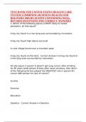 TEST BANK FOR UNITED STATES HEALTH CARE SYSTEM COMBINING BUSINESS HEALTH AND DELIVERY 3RD BY AUSTIN CONTAINING WELL REVISED QUESTIONS AND CORRECT ANSWERS