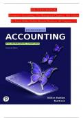 Solution Manual for Horngren's Accounting, The Managerial Chapters, 14th Edition By Tracie Miller-Nobles, Brenda Mattison, Verified Chapters 1 - 9, Complete Newest Version