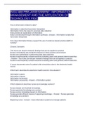 WGU 468 PRE-ASSESSMENT: INFORMATION MANAGEMENT AND THE APPLICATION OF TECHNOLOGY PIGC/WGU 468 - OA Information Management and the Application of Technology/WGU Information Management and the Application of Technology - C468