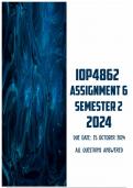 IOP4862 Assignment 6 Semester 2 2024 | Due 25 October 2024