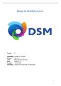 Project DSM Integrale Bedrijfsanalyse en strategie 1 H1 t/m H4 (1014AB233A) Cijfer: 6,6