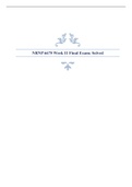 NRNP 6675 Final Exams (Multiple Versions)