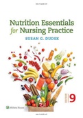 Test Bank for Nutrition Essentials for Nursing Practice 9th Edition by Dudek Test Bank