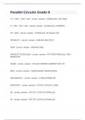 Parallel Circuits Grade 8 questions and answers verified 2024