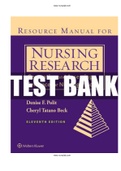 Nursing Research Generating and Assessing Evidence for Nursing Practice 11th Edition Polit Beck Test Bank