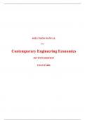 Solutions Manual For Contemporary Engineering Economics Seventh Edition by Chan Park