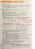 Chemistry IB DP HL Topics 10 and 20: Organic Chemistry 