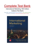 International Marketing 18th Edition Cateora Test Bank