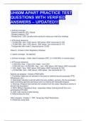 UH60M APART PRACTICE TEST QUESTIONS WITH VERIFIED ANSWERS – UPDATED!!! 