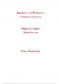 Solution Manual For PREALGEBRA NINTH EDITION By Elayn Martin-Gay,  C TRIMBLES & ASSOCIATES