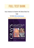 Gray’s Anatomy for Students 4th Edition Drake Test Bank